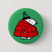 Erdnüsse | Snoopy Red Puffer Jacket Button (Vorderseite)