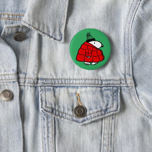 Erdnüsse | Snoopy Red Puffer Jacket Button (Beispiel)