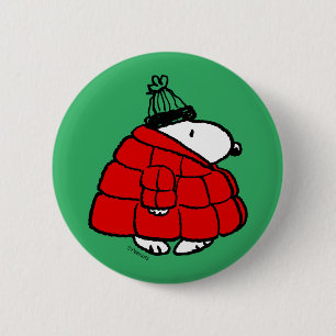 Erdnüsse   Snoopy Red Puffer Jacket Button