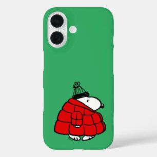 Erdnüsse   Snoopy Red Puffer Jacket iPhone 16 Hülle