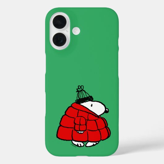 Erdnüsse | Snoopy Red Puffer Jacket Case-Mate iPhone Hülle (Rückseite)