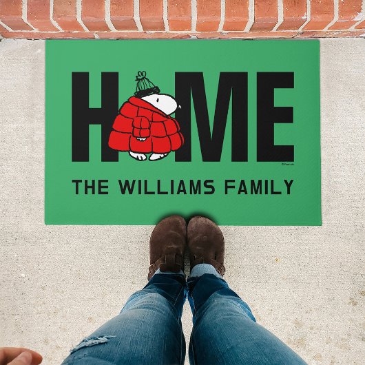 Erdnüsse | Snoopy Red Puffer Jacket Fußmatte