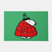 Erdnüsse | Snoopy Red Puffer Jacket Fußmatte (Vorderseite)
