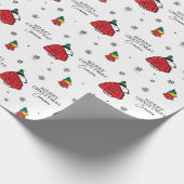 Erdnüsse | Snoopy Red Puffer Jacket Geschenkpapier (Ecke)
