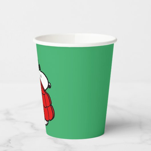 Erdnüsse | Snoopy Red Puffer Jacket Pappbecher (Links)