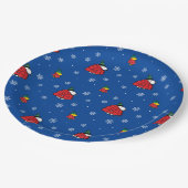 Erdnüsse | Snoopy Red Puffer Jacket Pappteller (Schrägansicht)