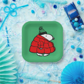 Erdnüsse | Snoopy Red Puffer Jacket Pappteller (Party)