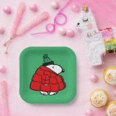 Erdnüsse | Snoopy Red Puffer Jacket Pappteller (Party)