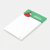 Erdnüsse | Snoopy Red Puffer Jacket Post-it Klebezettel (angewinkelt)