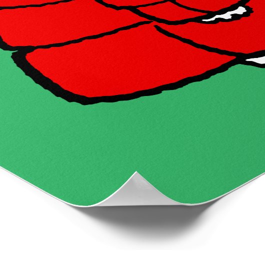 Erdnüsse | Snoopy Red Puffer Jacket Poster (Ecke)