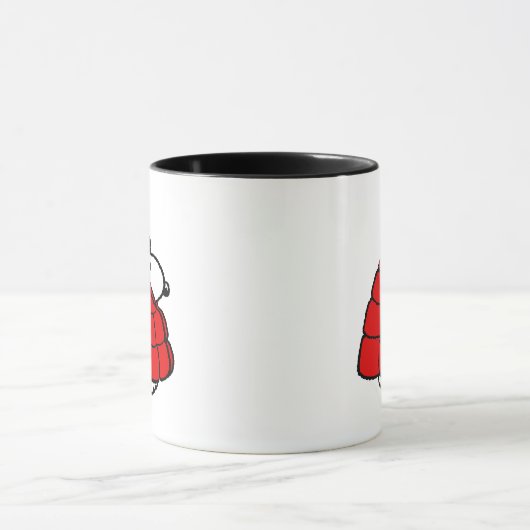 Erdnüsse | Snoopy Red Puffer Jacket Tasse (Zentrum)