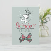 Erdnüsse | Snoopy Reindeer Weihnachten überqueren (Stehend Vorderseite)
