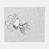 Erdnüsse | Snoopy Rentier Fleecedecke (Vorderseite (Horizontal))