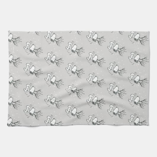 Erdnüsse | Snoopy Rentier Geschirrtuch (Horizontal)