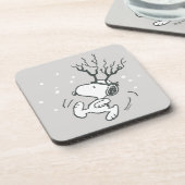 Erdnüsse | Snoopy Rentier Getränkeuntersetzer (Linke Seite)