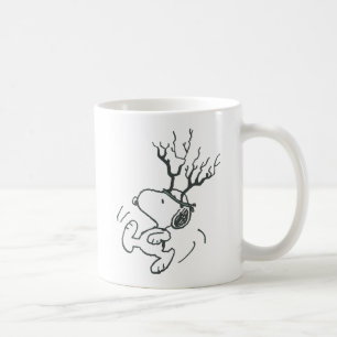 Erdnüsse Snoopy Rentier Kaffeetasse