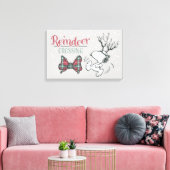 Erdnüsse | Snoopy Rentier Leinwanddruck (Insitu (Wohnzimmer))