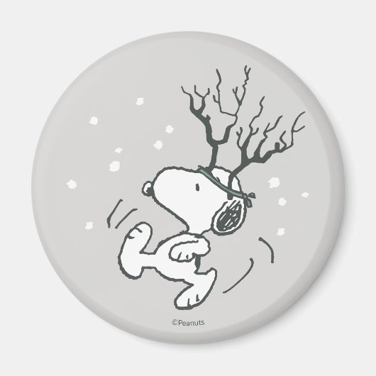 Erdnüsse | Snoopy Rentier Magnet (Vorne)