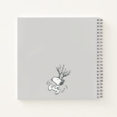 Erdnüsse | Snoopy Rentier Notizblock (Rückseite)