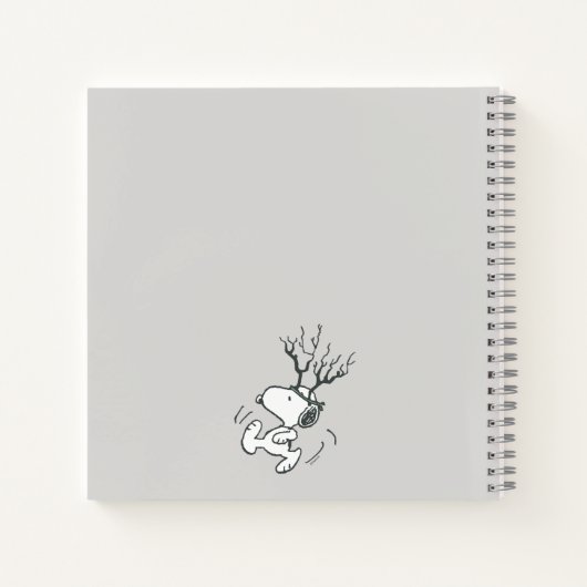 Erdnüsse | Snoopy Rentier Notizblock (Rückseite)