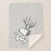 Erdnüsse | Snoopy Rentier Sherpadecke (Vorderseite)