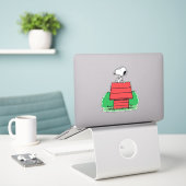 Erdnüsse | Snoopy Reston Doghouse Aufkleber (Laptop auf Schreibtisch)