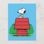 Erdnüsse | Snoopy Reston Doghouse Postkarte (Vorderseite)