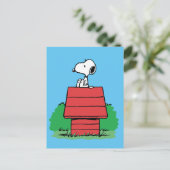 Erdnüsse | Snoopy Reston Doghouse Postkarte (Stehend Vorderseite)