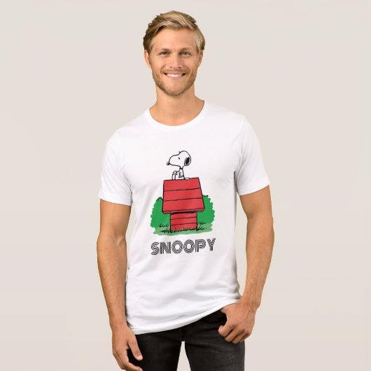 Erdnüsse | Snoopy Reston Doghouse Tri-Blend Shirt (Vorderseite voll)