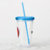 Erdnüsse | Snoopy Row Stärke & Mut Abzeichen Acryltrinkbecher (Links)