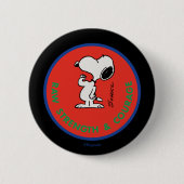 Erdnüsse | Snoopy Row Stärke & Mut Abzeichen Button (Vorderseite)