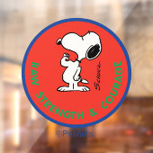Erdnüsse | Snoopy Row Stärke & Mut Abzeichen Fensteraufkleber (Blatt 2)
