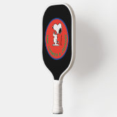 Erdnüsse | Snoopy Row Stärke & Mut Abzeichen Pickleball Schläger (Links)