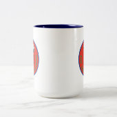 Erdnüsse | Snoopy Row Stärke & Mut Abzeichen Zweifarbige Tasse (Mittel)