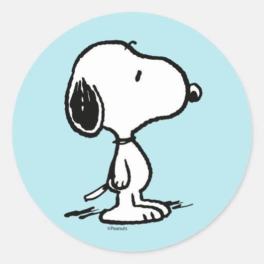 Erdnüsse | Snoopy Runder Aufkleber (Vorderseite)
