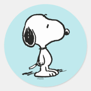 Erdnüsse   Snoopy Runder Aufkleber
