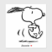 Erdnüsse | Snoopy Running Aufkleber (Blatt)