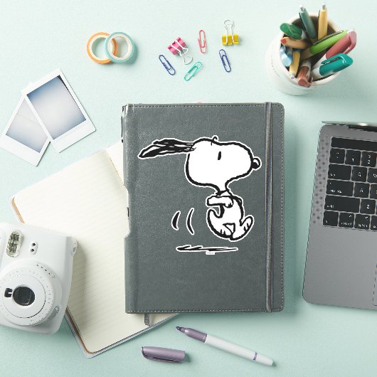 Erdnüsse | Snoopy Running Aufkleber (iPad Hülle)