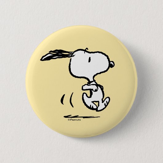 Erdnüsse | Snoopy Running Button (Vorderseite)