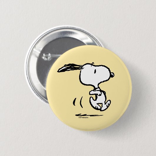 Erdnüsse | Snoopy Running Button (Vorne & Hinten)