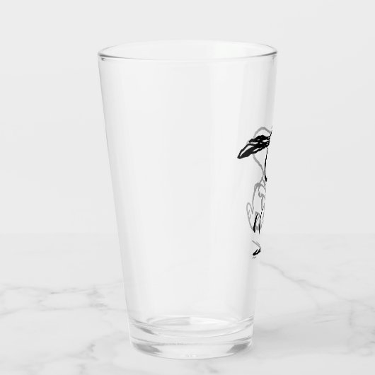 Erdnüsse | Snoopy Running Glas (Rechts)