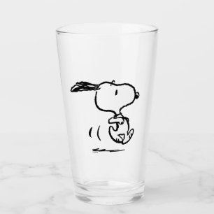 Erdnüsse   Snoopy Running Glas