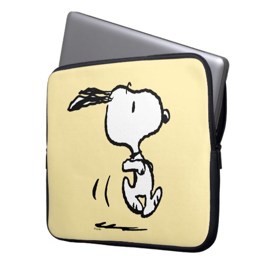 Erdnüsse | Snoopy Running Laptopschutzhülle (Vorderseite Links)