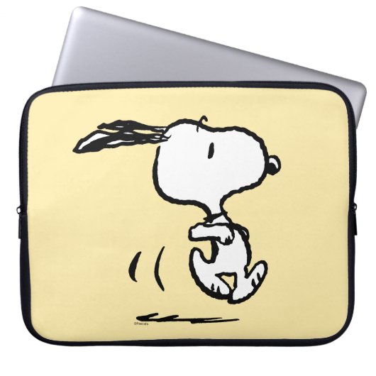 Erdnüsse | Snoopy Running Laptopschutzhülle (Vorderseite)