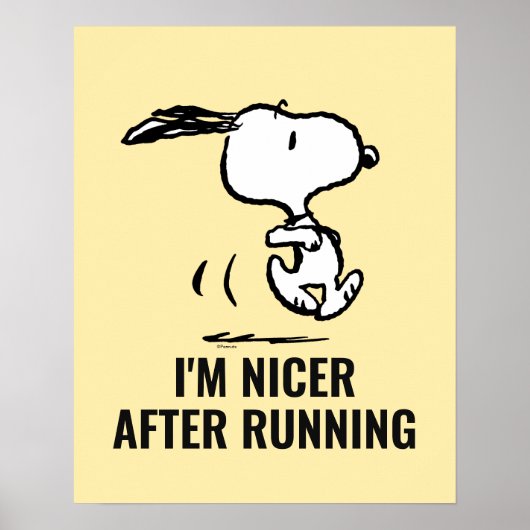 Erdnüsse | Snoopy Running Poster (Vorne)