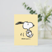 Erdnüsse | Snoopy Running Postkarte (Stehend Vorderseite)