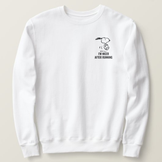 Erdnüsse | Snoopy Running Sweatshirt (Design vorne)