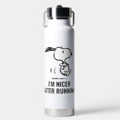 Erdnüsse | Snoopy Running Trinkflasche (Vorderseite)