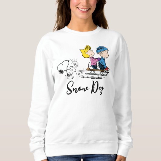 Erdnüsse | Snoopy, Sally & Linus Sled Riding Sweatshirt (Vorderseite)