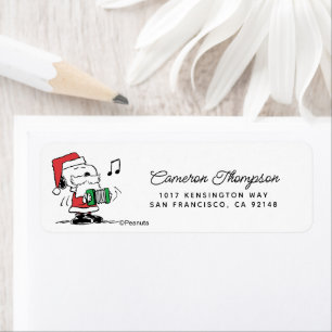 Erdnüsse   Snoopy Santa Claus Accordian